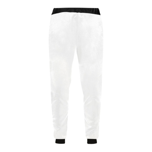white Men's All Over Print Sweatpants (Model L11)