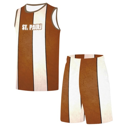St. Pauli Soccer by Nico Bielow Basketball Uniform with Pocket