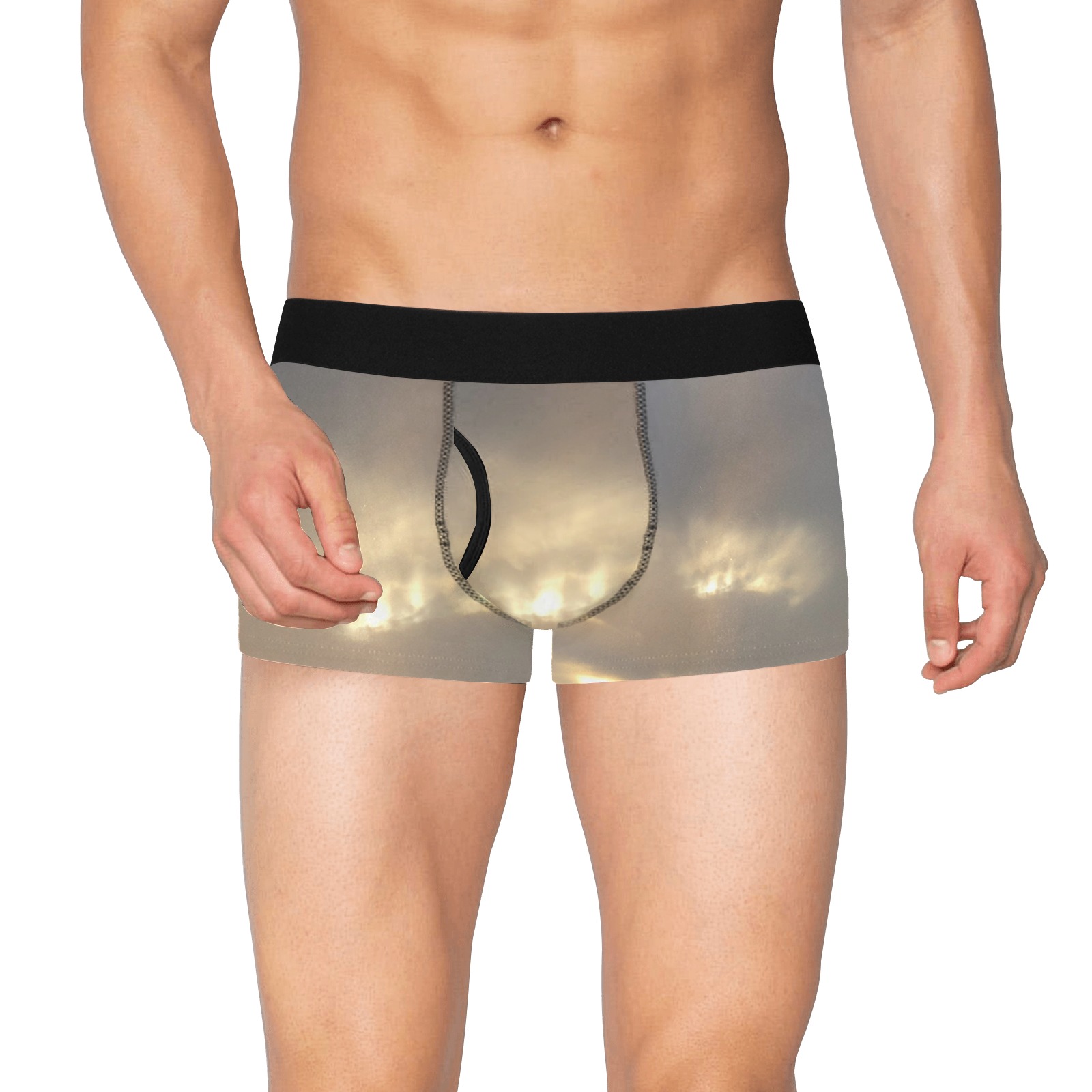Cloud Collection Men's Boxer Briefs with Fly (Model L49)