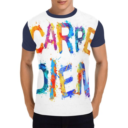 carpe diem All Over Print T-Shirt for Men (USA Size) (Model T40)