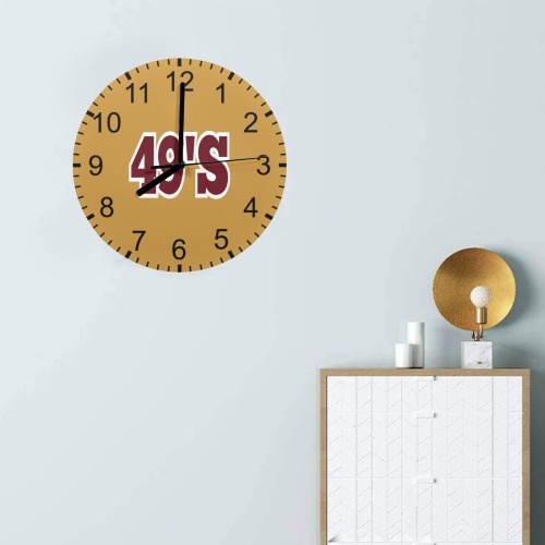 49's MDF Wall Clock