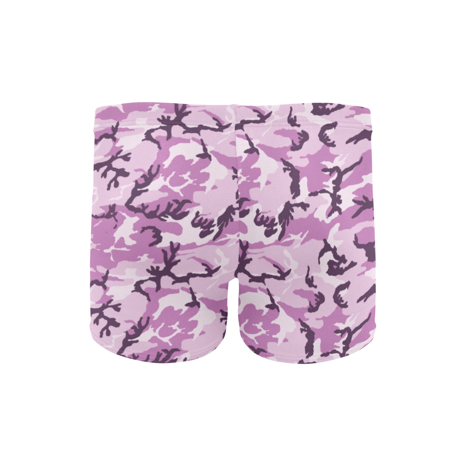 Woodland Pink Purple Camouflage Men's Swimming Trunks (Model L60)