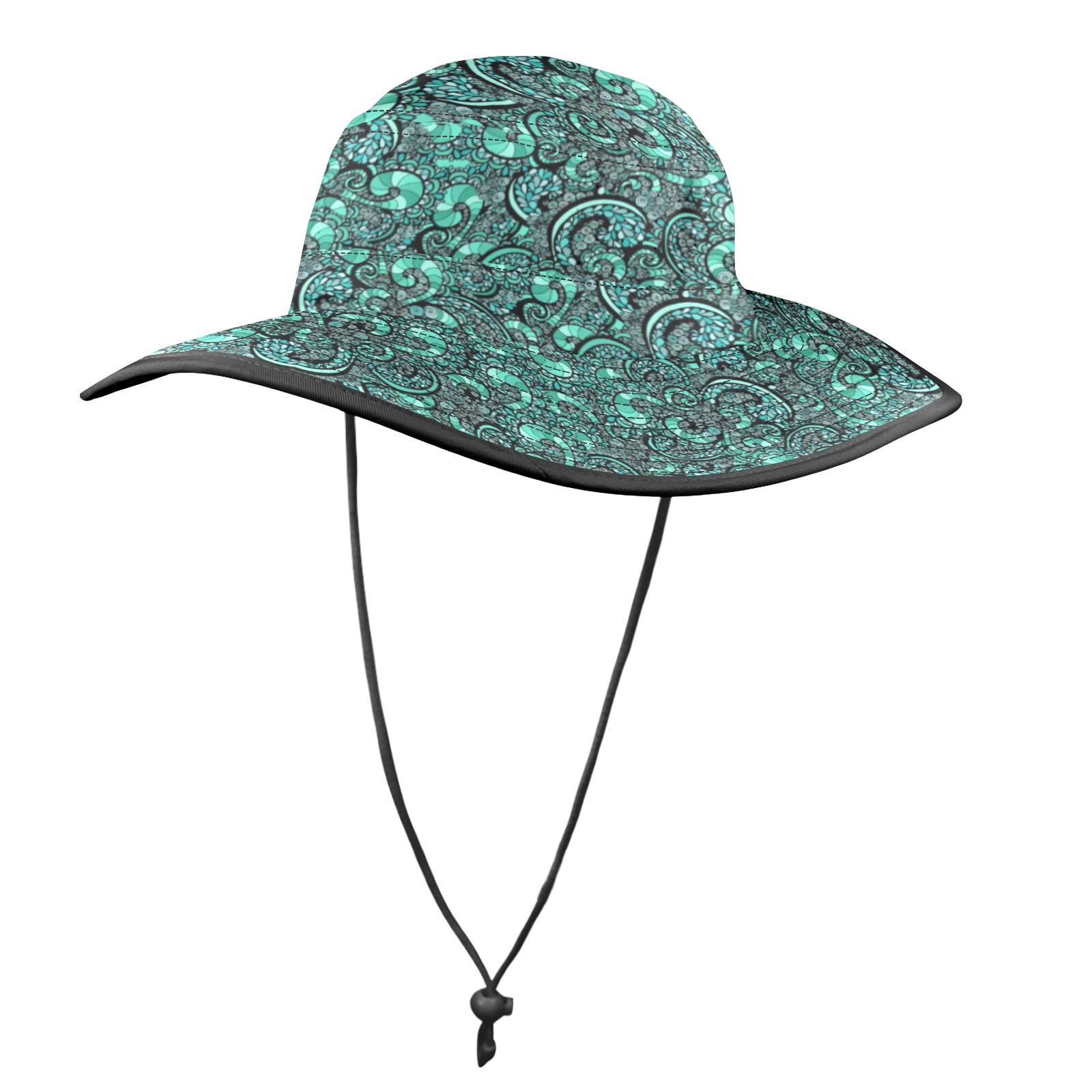 Seafoam Shores Wide Brim Bucket Hat