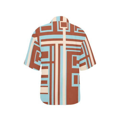 Model 1 All Over Print Hawaiian Shirt for Women (Model T58)