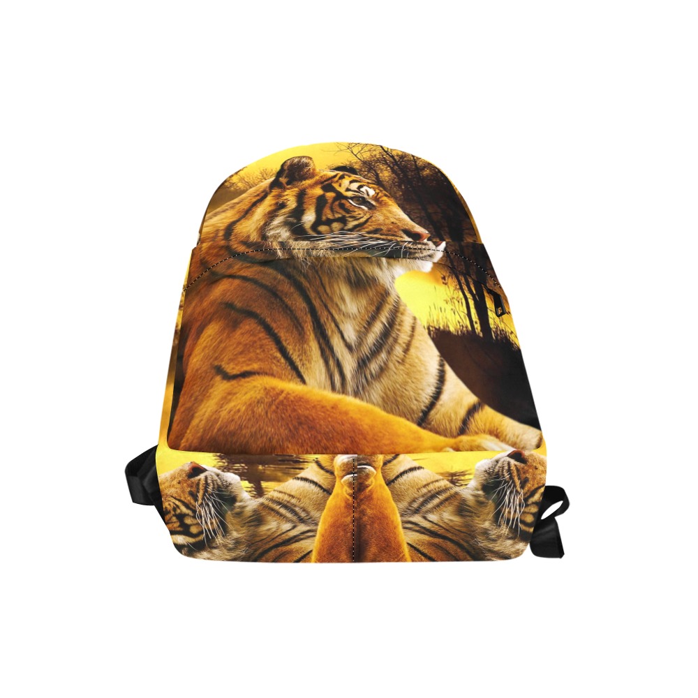 Tiger and Sunset Unisex Classic Backpack (Model 1673)