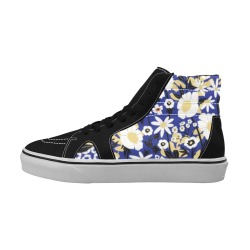 Meadow forest blossom 23O-23 Women's High Top Skateboarding Shoes (Model E001-1)