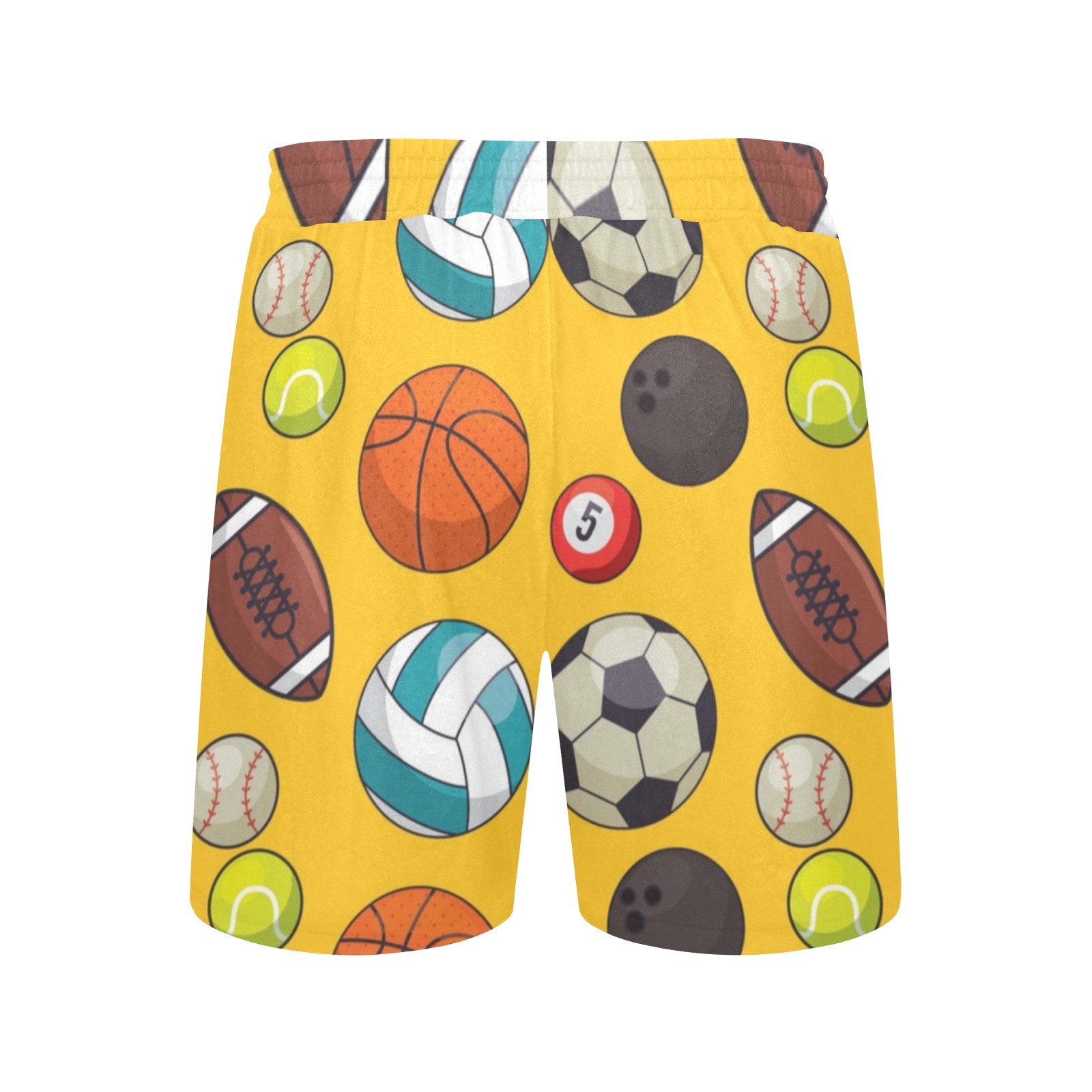 Sports Balls Men's Mid-Length Casual Shorts (Model L50)