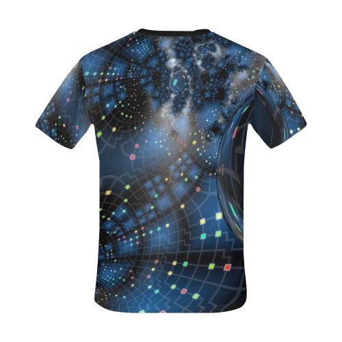 Sci Fi Space Abstract All Over Print T-Shirt for Men (USA Size) (Model T40)