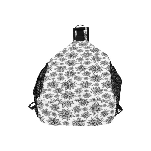 Creekside Floret - white Men's Casual Chest Bag (Model 1729)