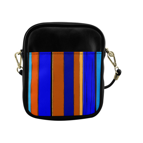 Abstract Blue And Orange 930 Sling Bag (Model 1627)