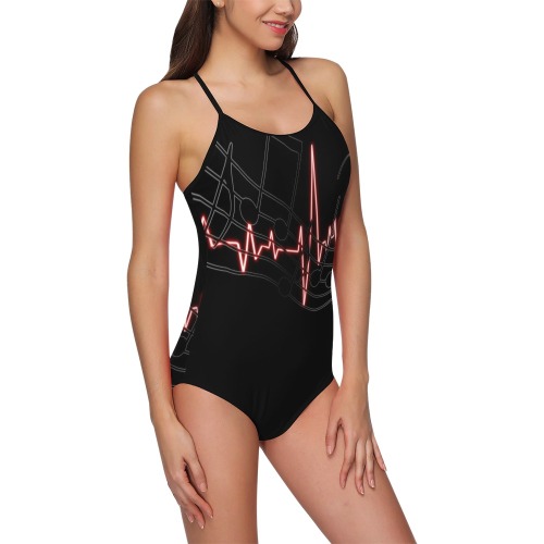 Heartbeat Suit take 3 Strap Swimsuit ( Model S05)