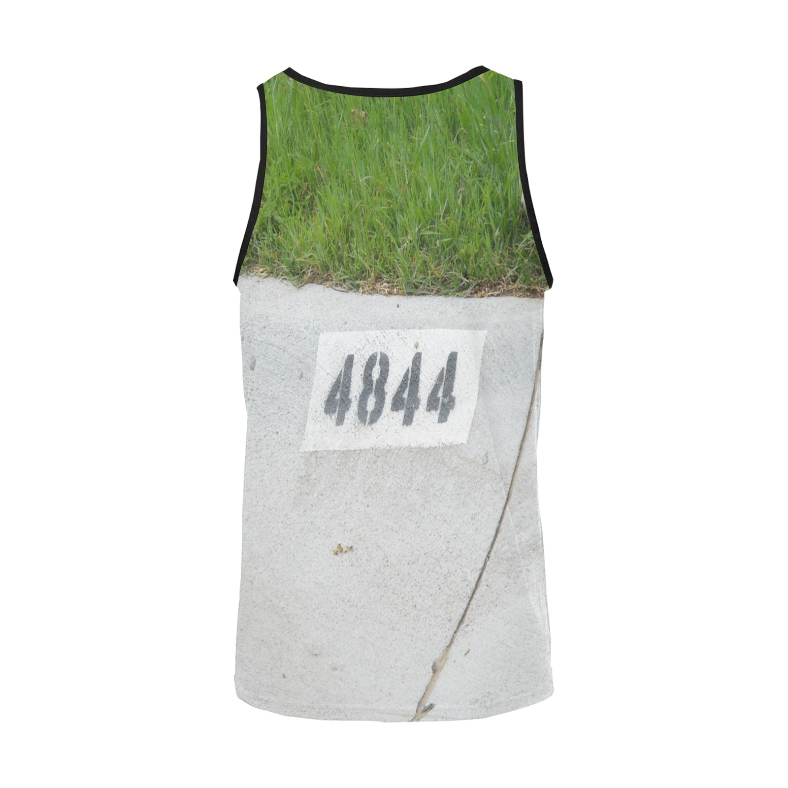 Street Number 4844 with Black Collar Men's All Over Print Tank Top (Model T57)