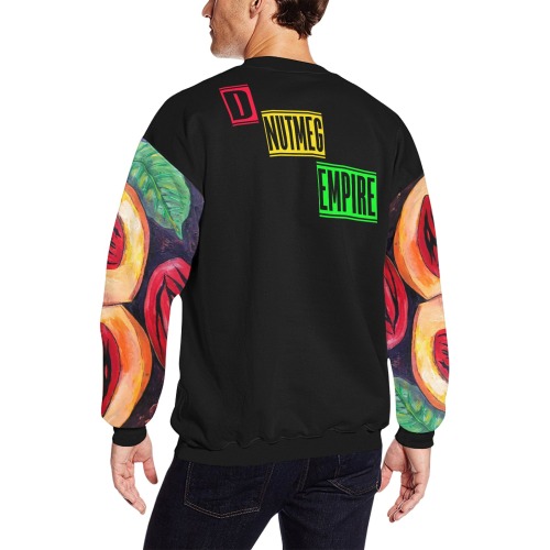 manusartgnd All Over Print Crewneck Sweatshirt for Men (Model H18)