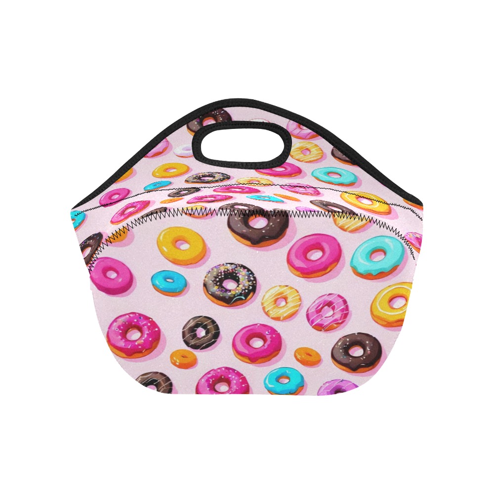 Donut pattern Neoprene Lunch Bag/Small (Model 1669)