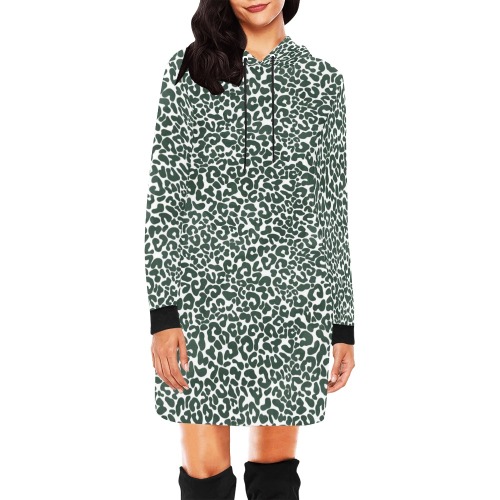 0027-WILD SKIN ANIMAL G All Over Print Hoodie Mini Dress (Model H27)