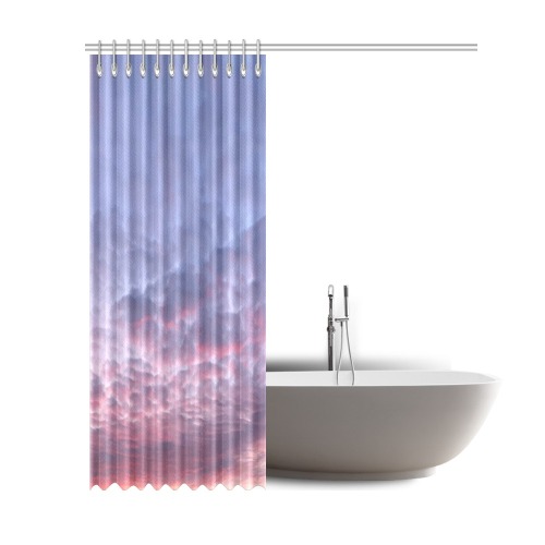 Morning Purple Sunrise Collection Shower Curtain 69"x84"