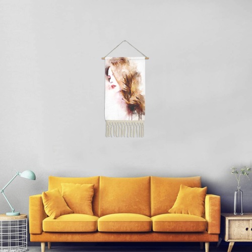 girl Linen Hanging Poster