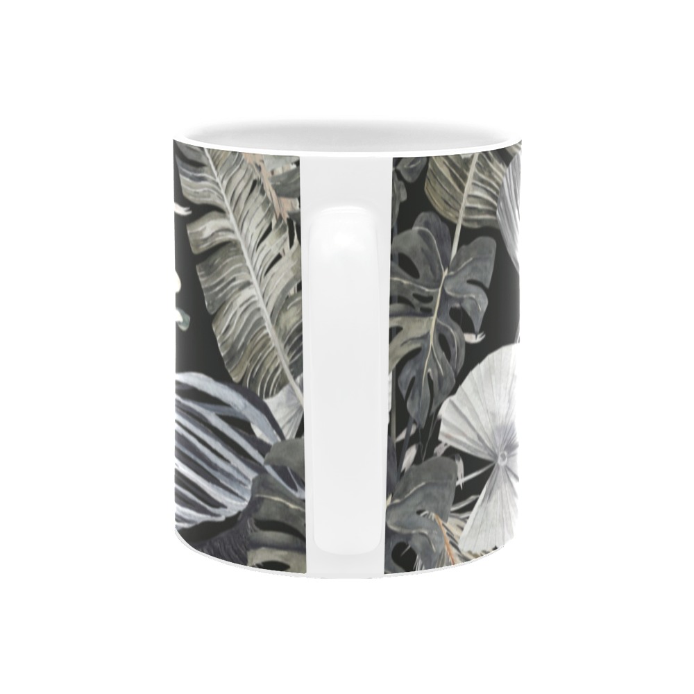 Watercolor dark jungle White Mug(11OZ)