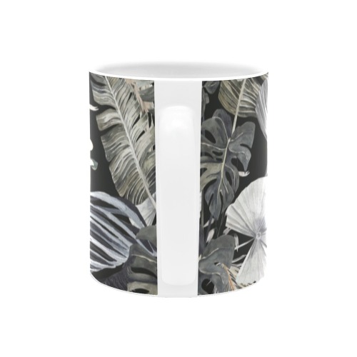 Watercolor dark jungle White Mug(11OZ)