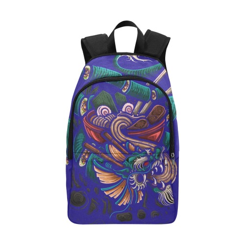 Blue dragon roll Deconstruction Fabric Backpack for Adult (Model 1659)