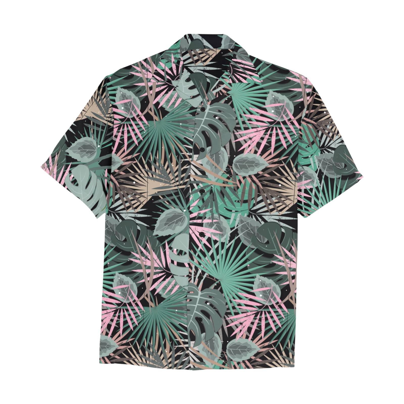 SONGKRAN Hawaiian Flower Print Hawaiian Shirt with Chest Pocket (Model T58)