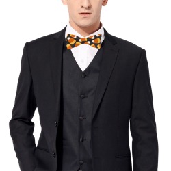 Candy Corn - Black Bg Custom Bow Tie