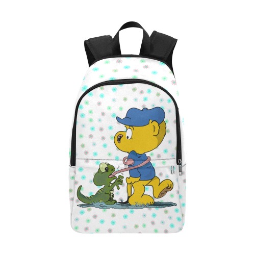Ferald and The Baby Lizard Fabric Backpack for Adult (Model 1659)
