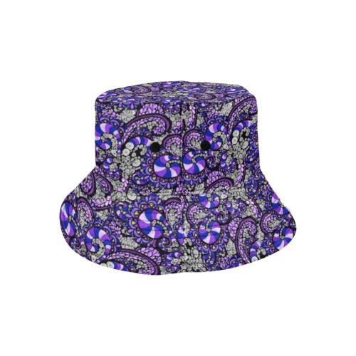 Purple Pulse Unisex Summer Bucket Hat