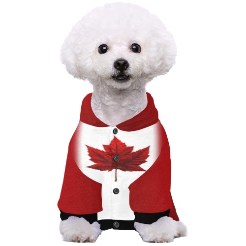 Canada Flag Dog Jackets Pet Dog Hoodie