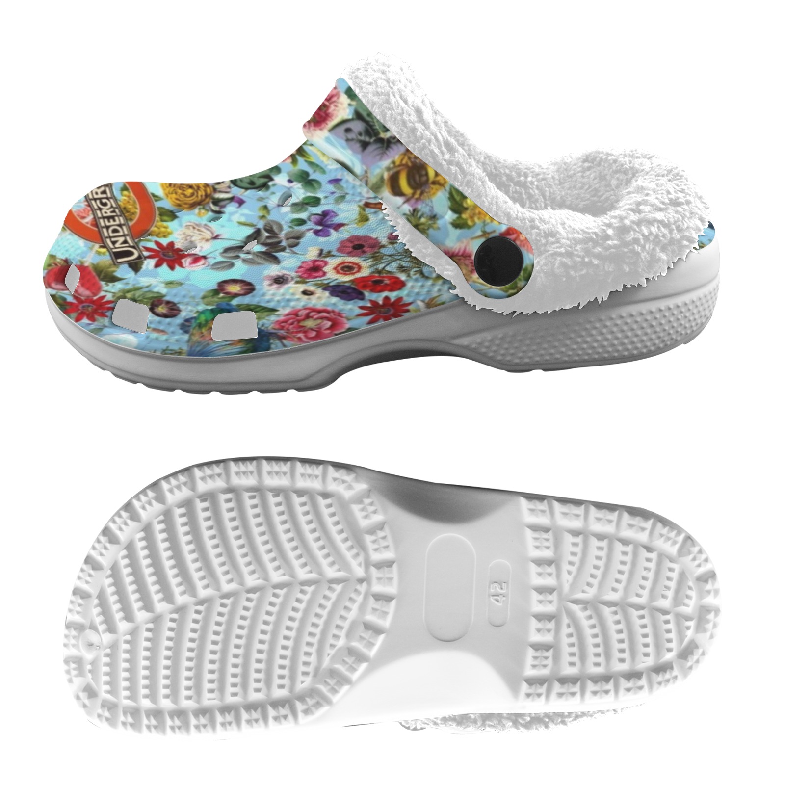 In the Flower Garden Fleece Lined Foam Clogs for Adults ID D6948291
