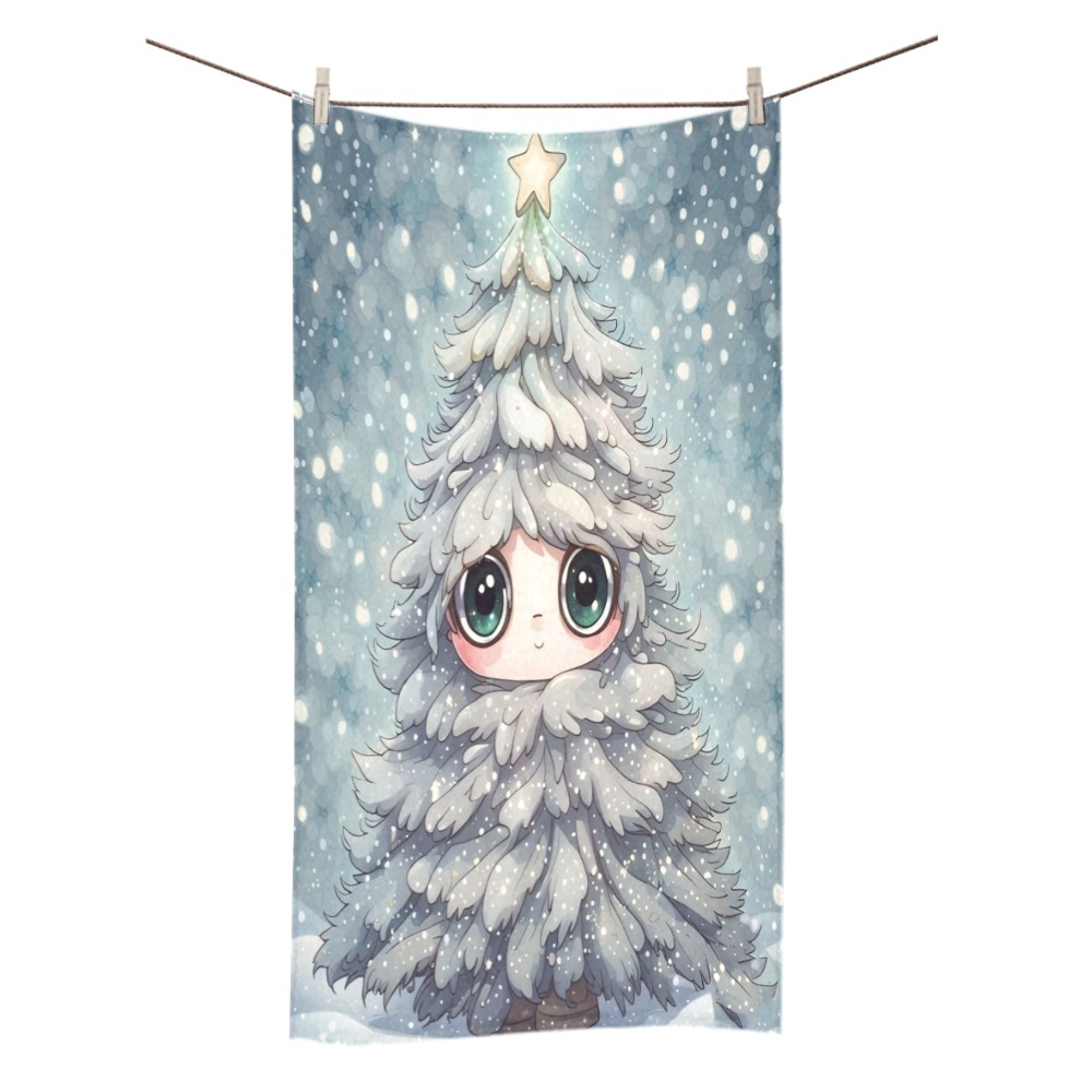 Little Christmas Tree Bath Towel 30"x56"