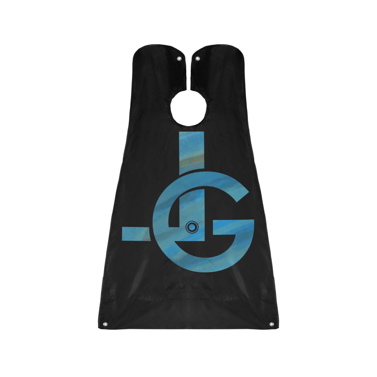 lg teal Beard Bib Apron for Men Shaving & Trimming