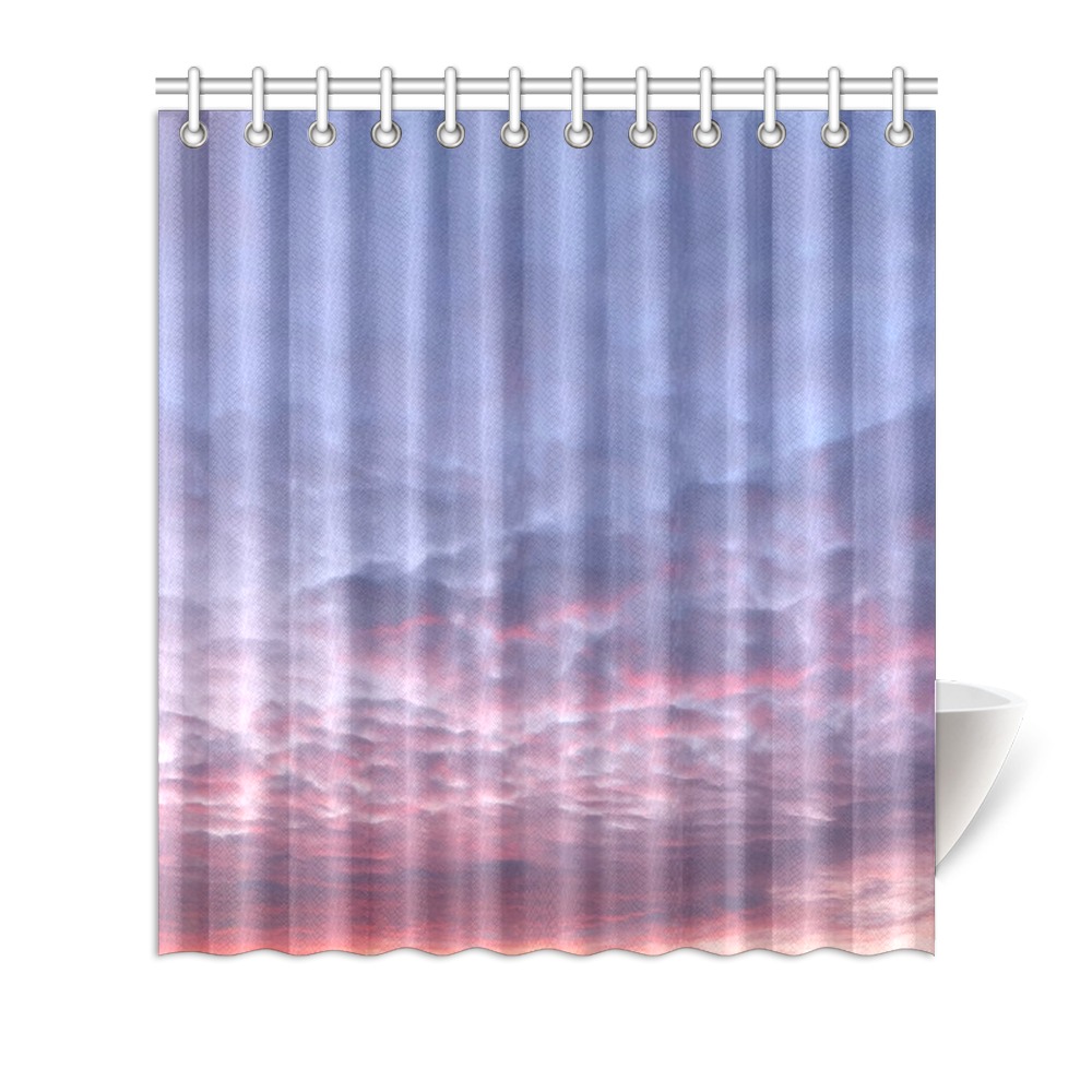 Morning Purple Sunrise Collection Shower Curtain 66"x72"