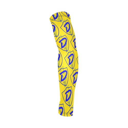 DIONIO Clothing - Repeat D Shield Arm Sleeves (Yellow & Blue) Arm Sleeves (Set of Two)