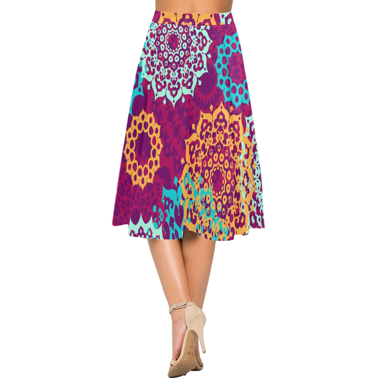 e3w2w Mnemosyne Women's Crepe Skirt (Model D16)