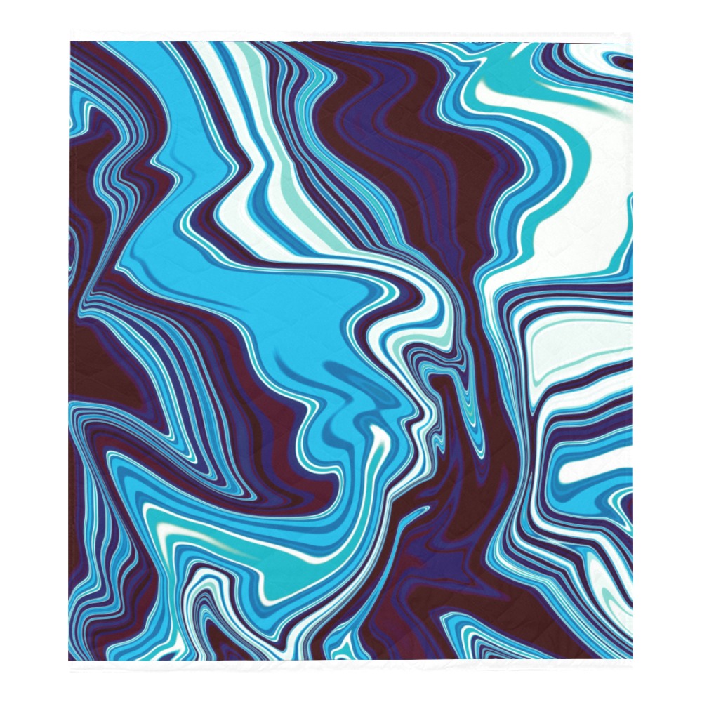 AbstractBlue Quilt 70"x80"