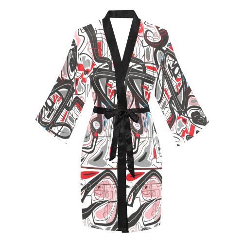 Model 2 Long Sleeve Kimono Robe