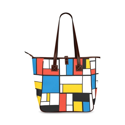 Mondrian De Stijl Modern Classic Tote Bag (Model 1644)