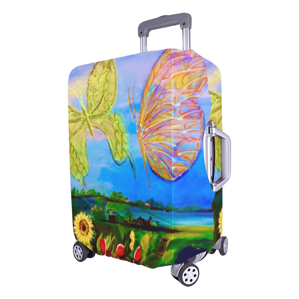 Butterflies Luggage Cover/Large 26"-28"