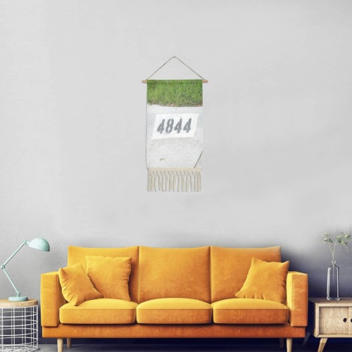 Street Number 4844 Linen Hanging Poster