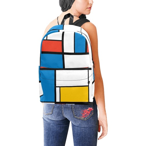 Mondrian De Stijl Modern Unisex Classic Backpack (Model 1673)