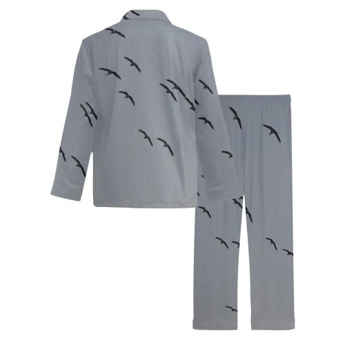 Evening Flight Men's V-Neck Long Pajama Set