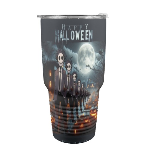 Happy Hello Ween 30oz Insulated Stainless Steel Mobile Tumbler