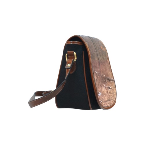 Falling tree in the woods Saddle Bag/Small (Model 1649)(Flap Customization)