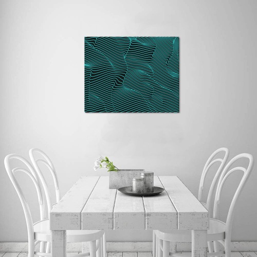 greenwaves Frame Canvas Print 20"x16"