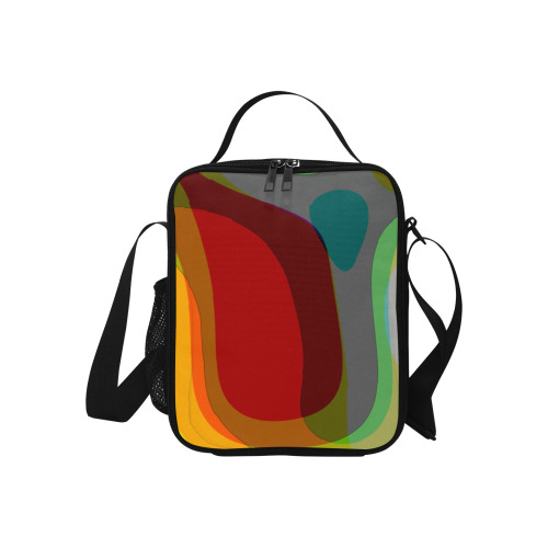 Colorful Abstract 118 Crossbody Lunch Bag for Kids (Model 1722)