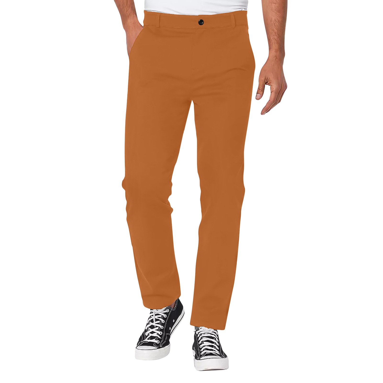SALTED CARAMEL Men's All Over Print Casual Trousers (Model L68)