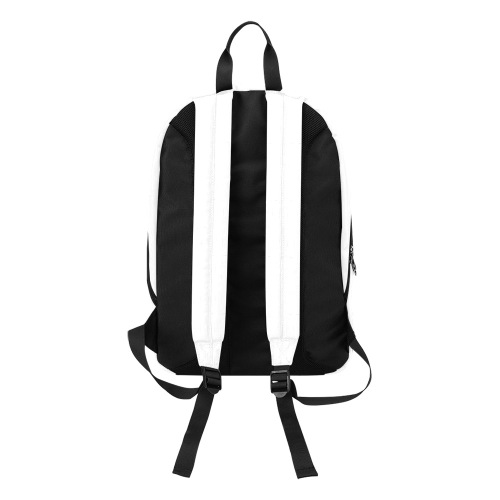 JVE Culture Large Backpack (White and Black) Large Capacity Travel Backpack (Model 1691)