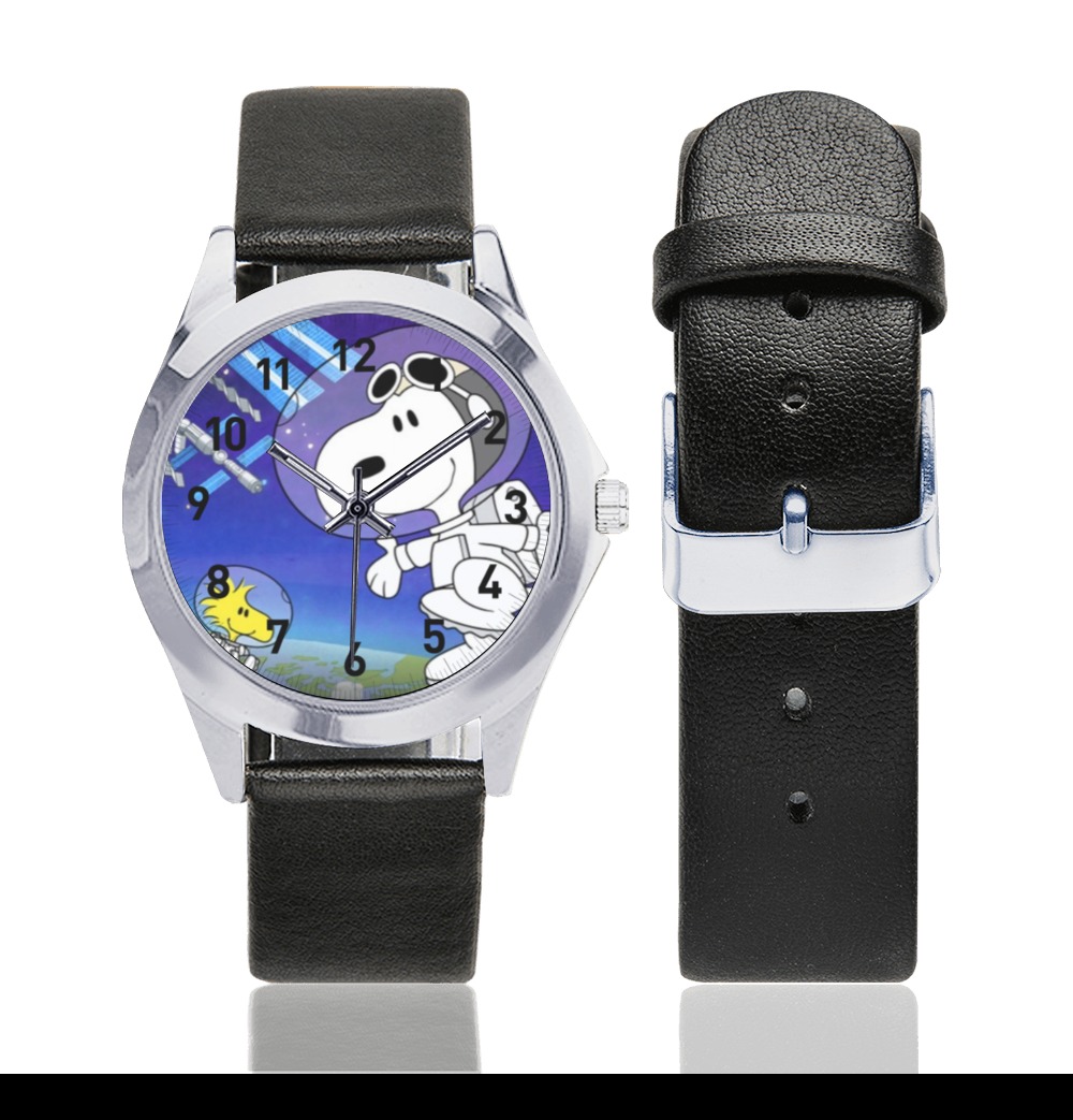 bb 4774y Unisex Silver-Tone Round Leather Watch (Model 216)
