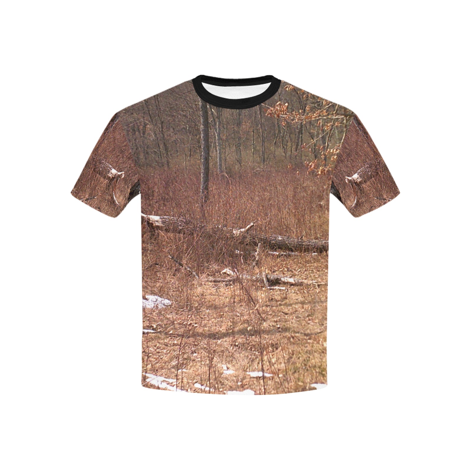 Falling tree in the woods Kids' All Over Print T-shirt (USA Size) (Model T40)